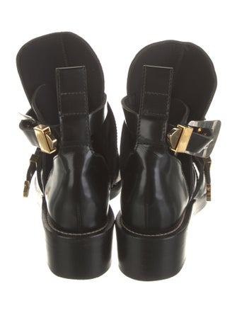 Balenciaga Leather Combat Boots