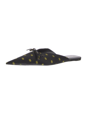 Balenciaga Satin Printed Mules