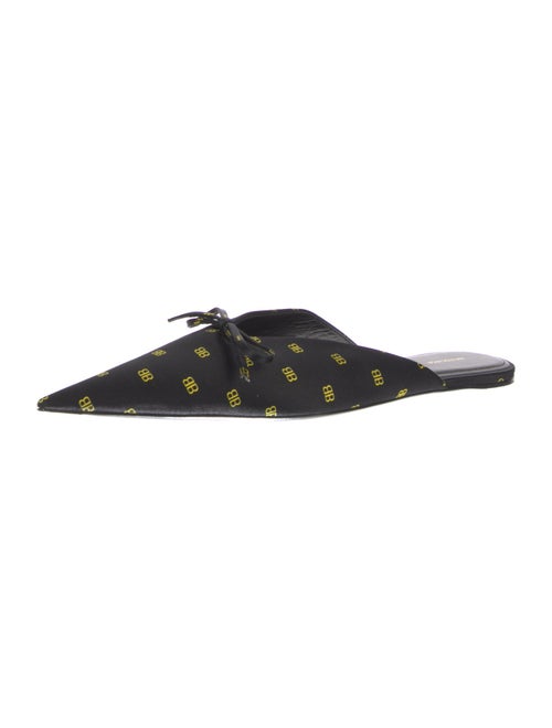 Balenciaga Satin Printed Mules