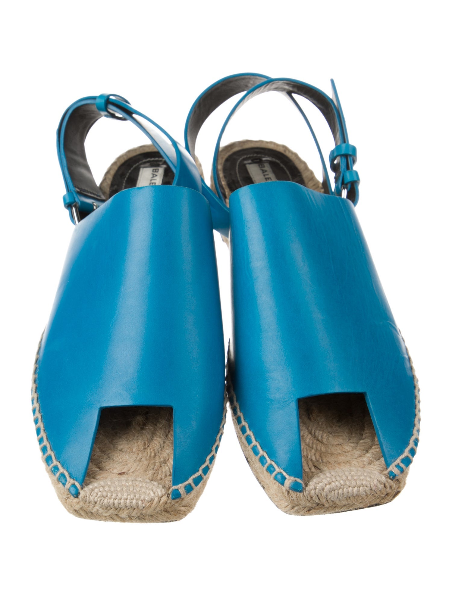 Balenciaga Leather Espadrilles