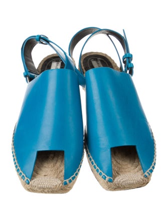 Balenciaga Leather Espadrilles