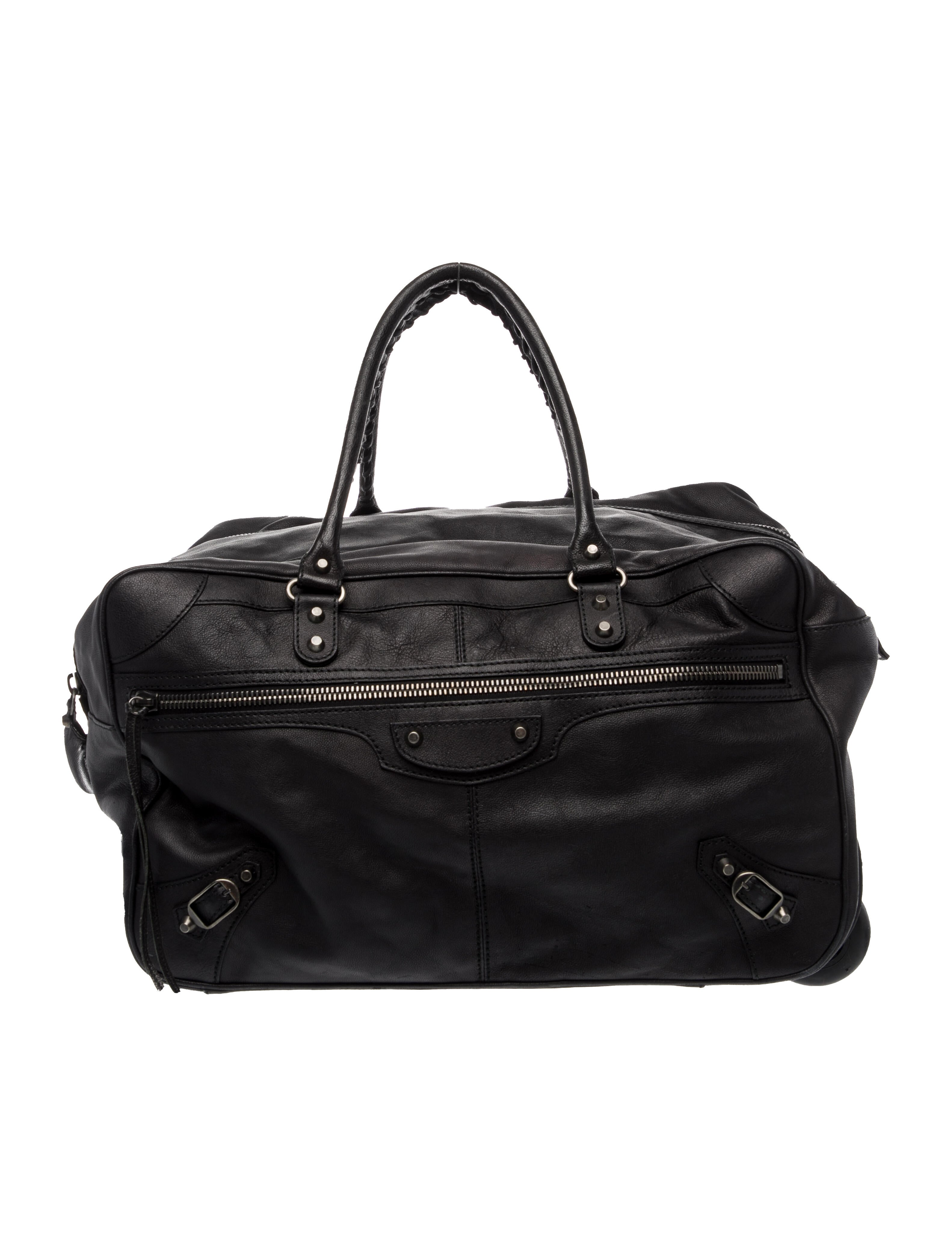 Balenciaga Leather Weekender Bag