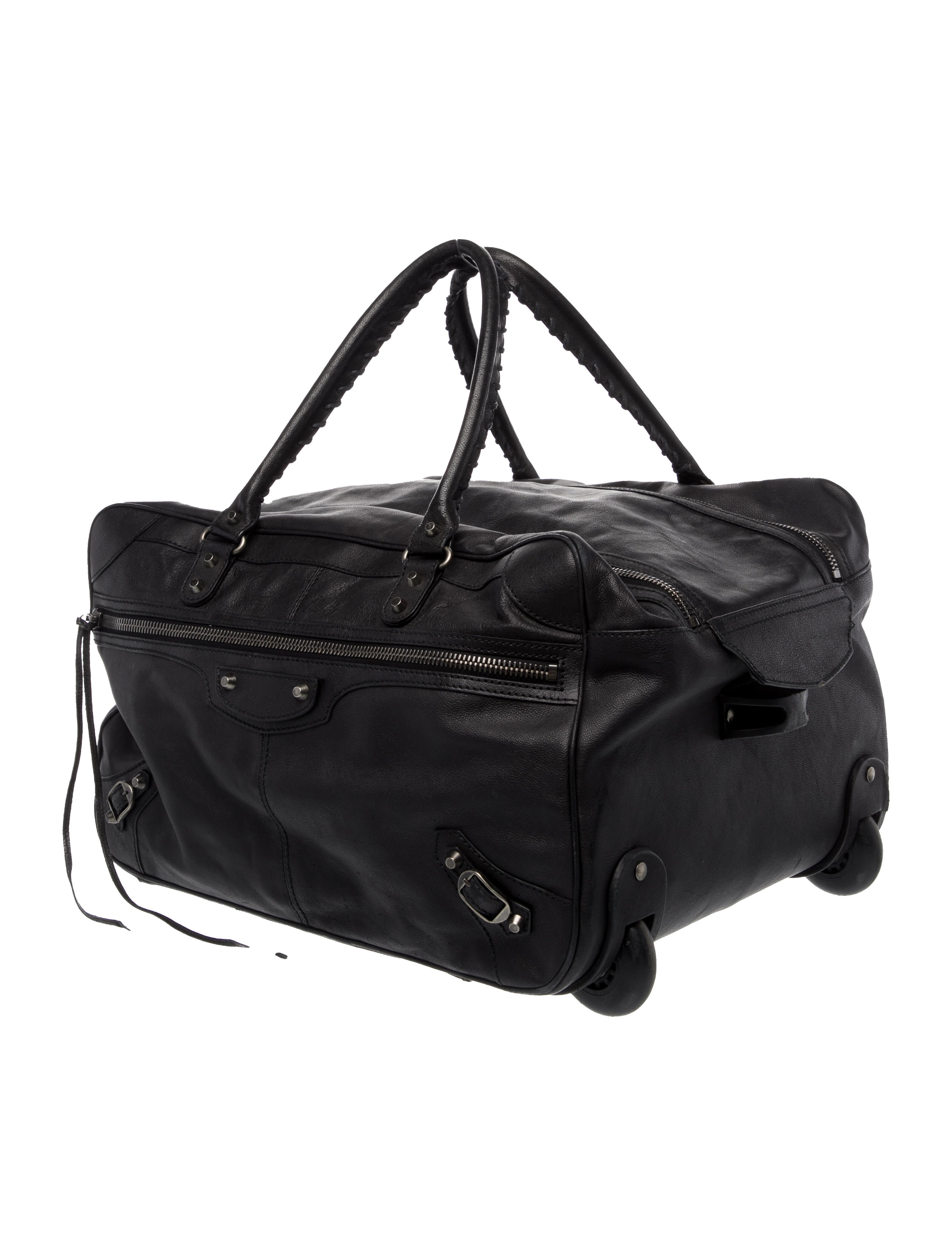 Balenciaga Leather Weekender Bag