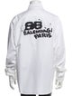 Balenciaga 2021 Graphic Print Dress Shirt