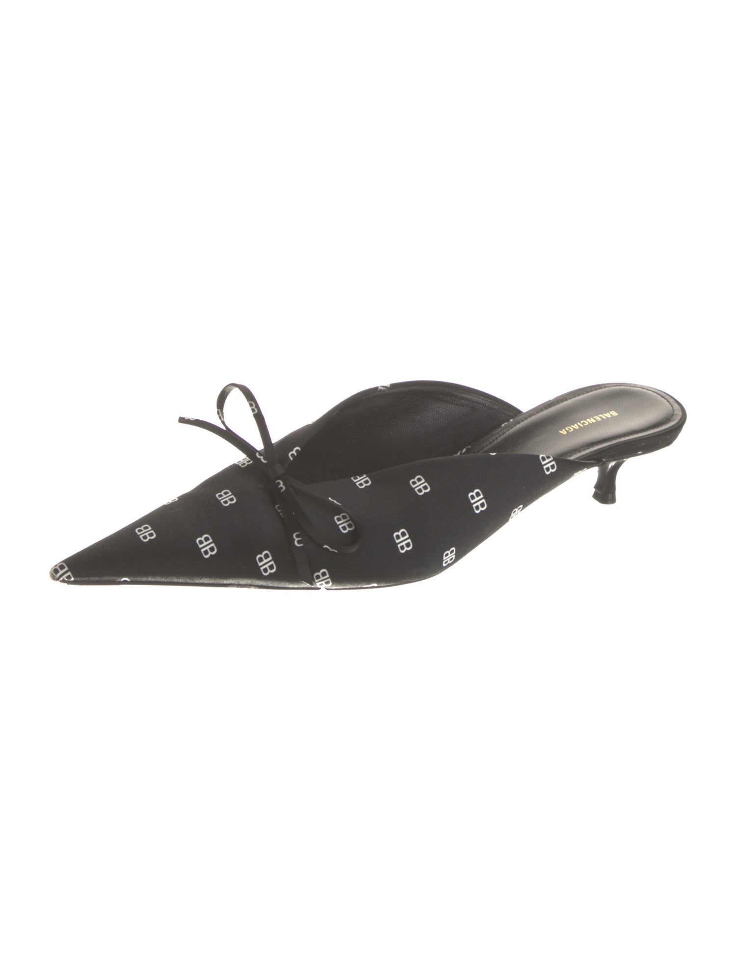 Balenciaga Satin Printed Mules