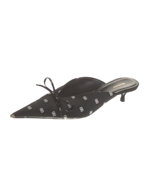 Balenciaga Satin Printed Mules