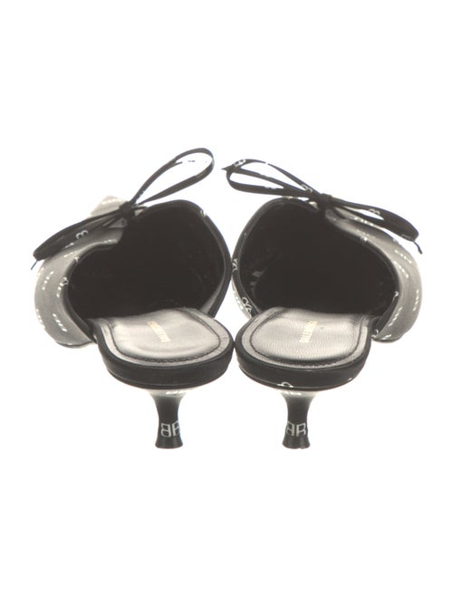 Balenciaga Satin Printed Mules