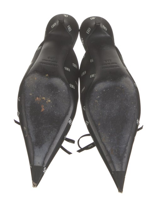 Balenciaga Satin Printed Mules