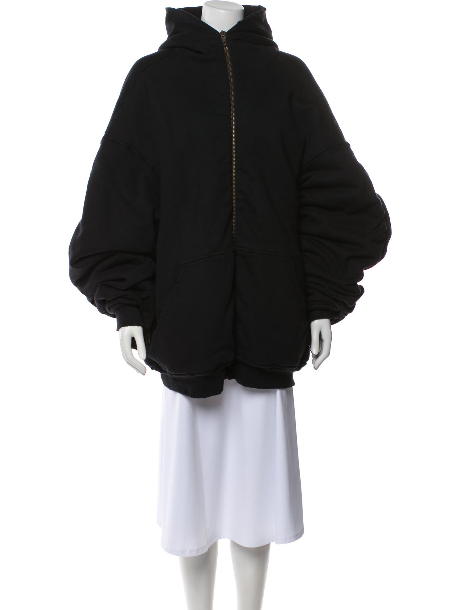 Balenciaga 2022 Oversized Fleece Padded Parka