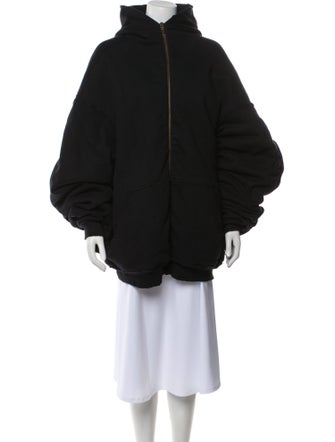 Balenciaga 2022 Oversized Fleece Padded Parka