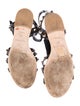 Balenciaga Leather Studded Accents Gladiator Sandals
