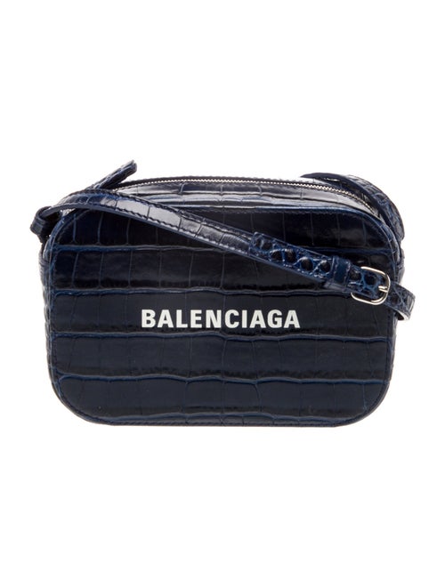 Balenciaga Embossed Leather Crossbody Bag