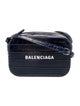 Balenciaga Embossed Leather Crossbody Bag