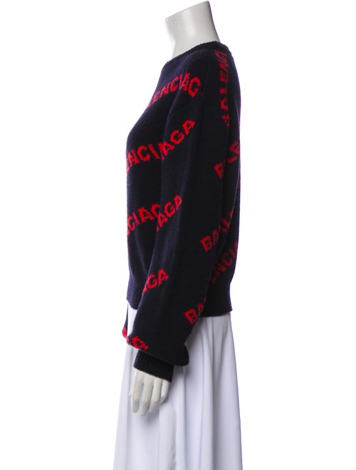 Balenciaga All Over Logo Printed Sweater