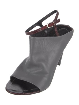 Balenciaga Leather Slingback Sandals