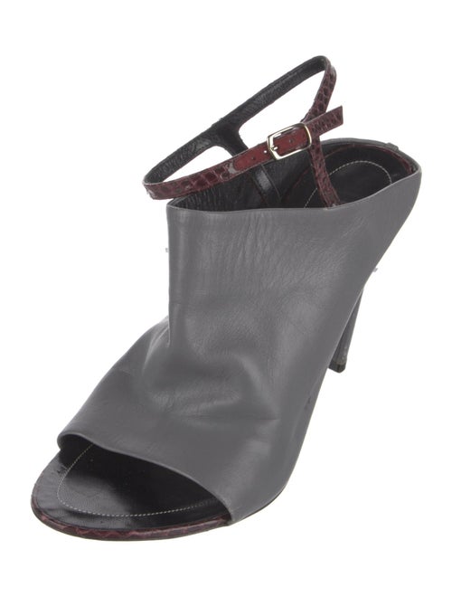 Balenciaga Leather Slingback Sandals