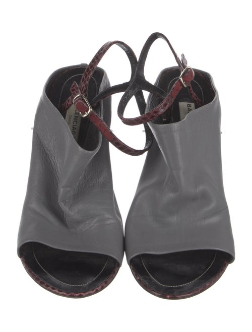 Balenciaga Leather Slingback Sandals