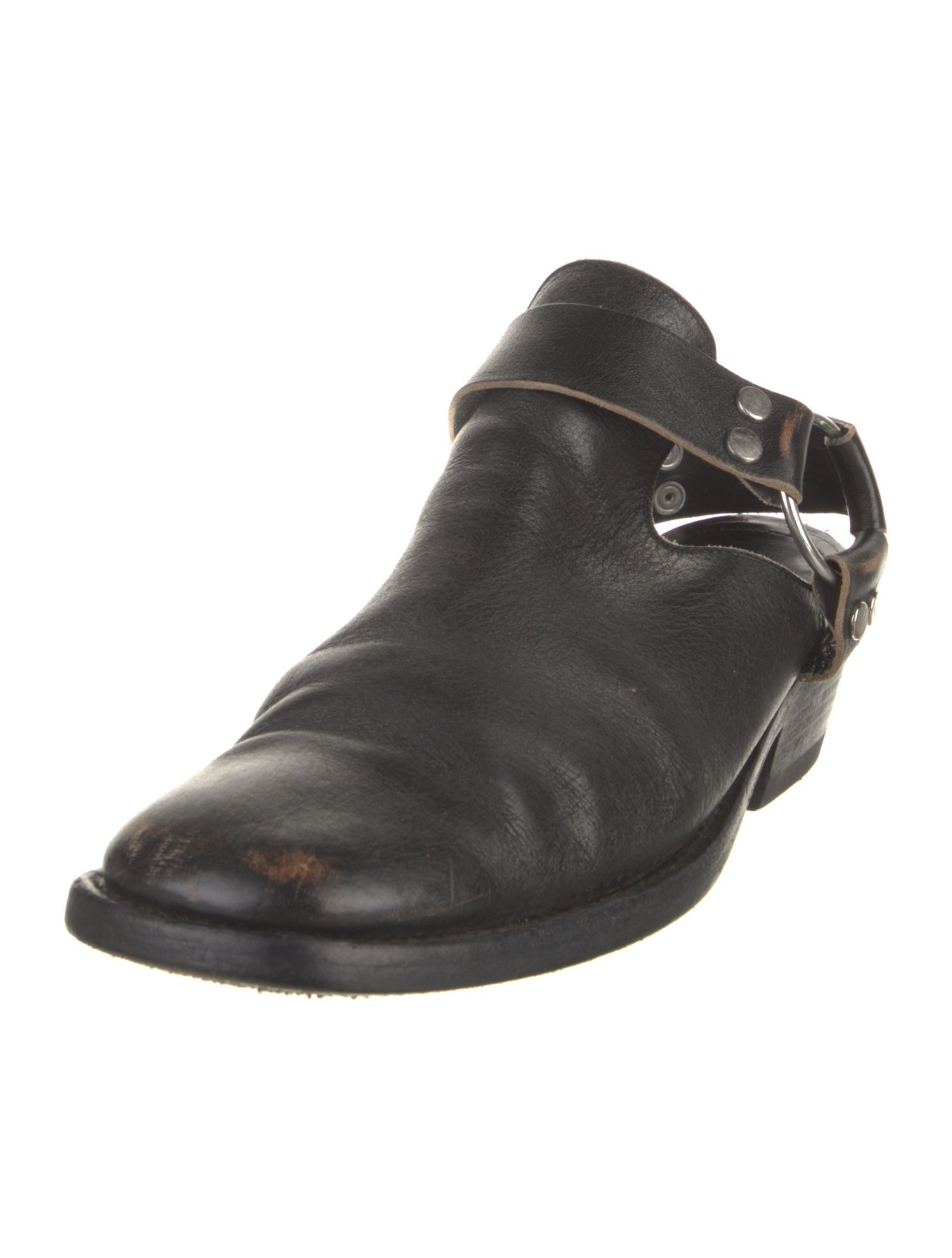 Balenciaga Leather Slingback Flats