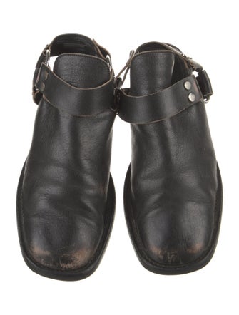 Balenciaga Leather Slingback Flats