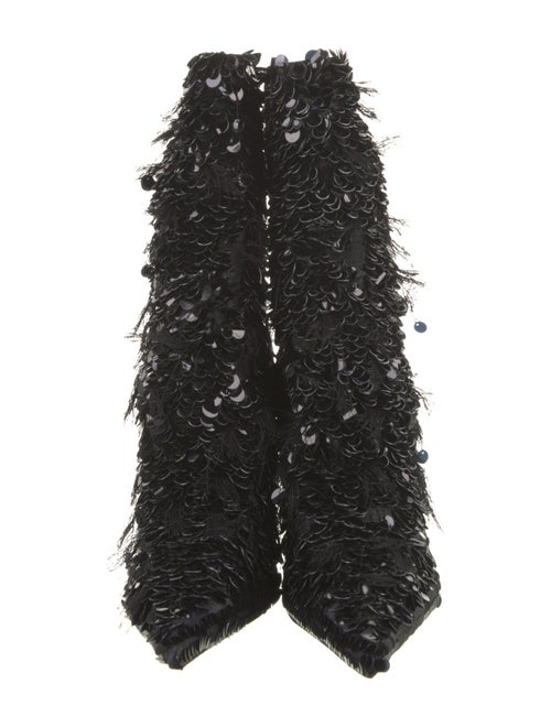 Balenciaga Sequins Lace-Up Boots