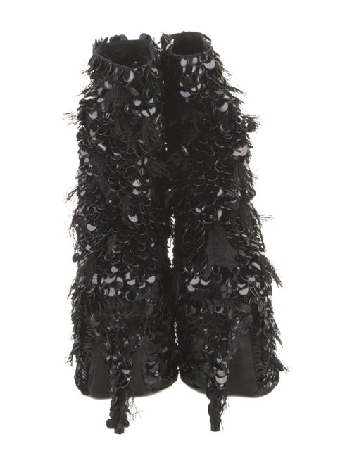 Balenciaga Sequins Lace-Up Boots