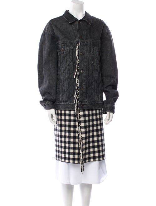 Balenciaga 2018 Printed Denim Jacket