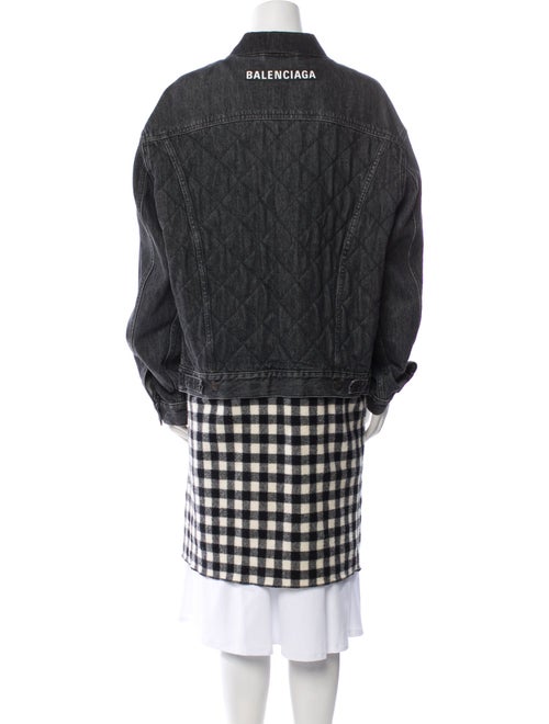 Balenciaga 2018 Printed Denim Jacket