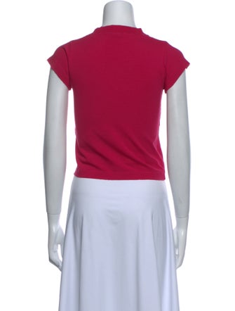 Balenciaga 2024 Graphic Print Crop Top