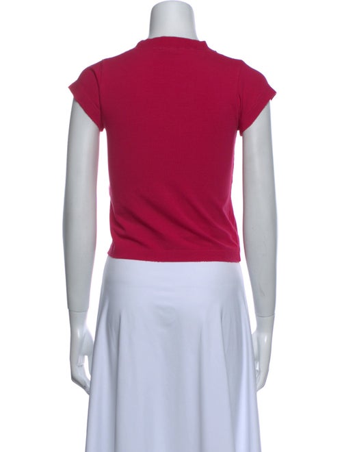 Balenciaga 2024 Graphic Print Crop Top