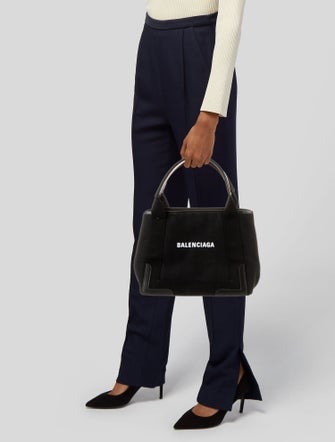 Balenciaga Canvas Top Handle Bag