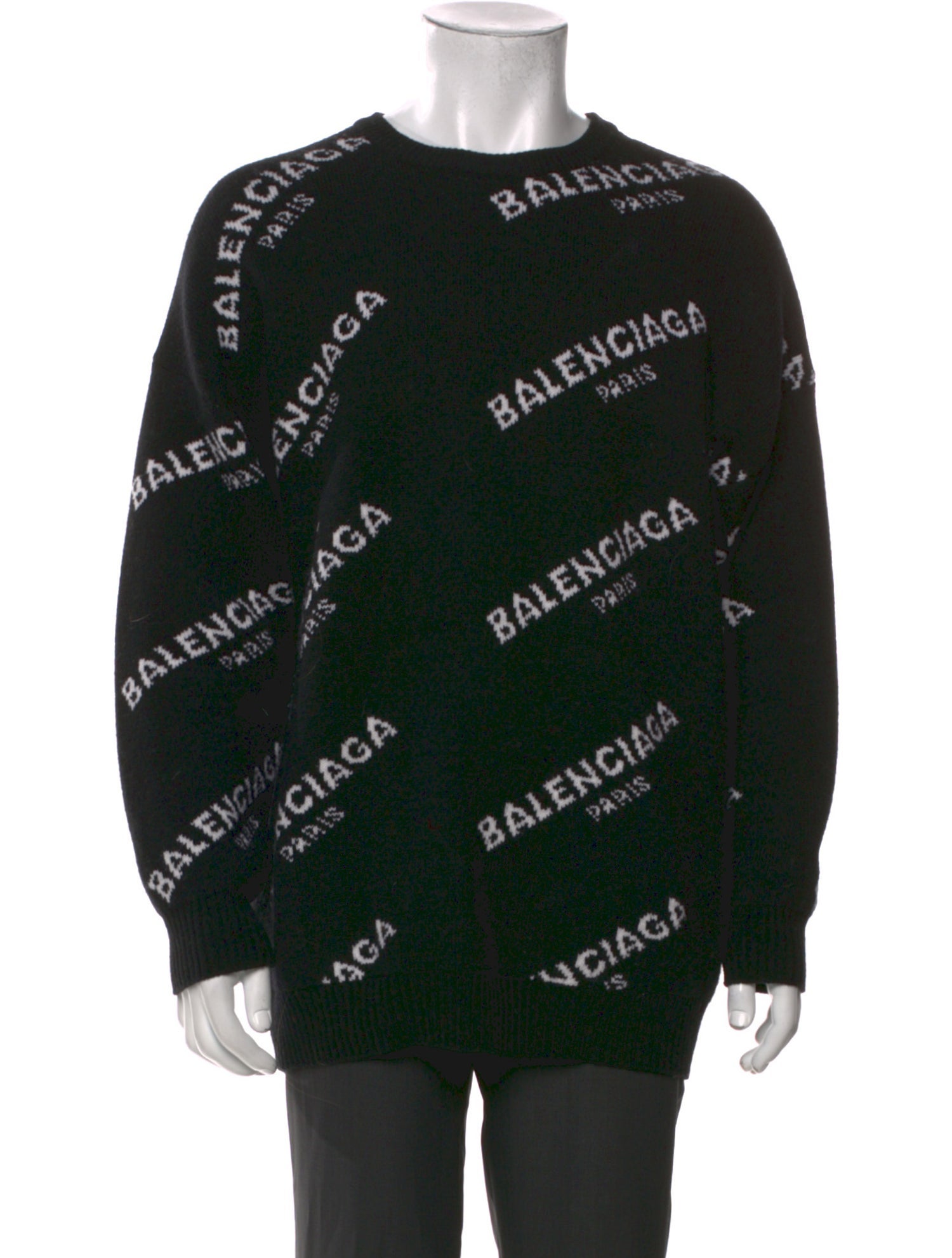 Balenciaga 2017 'All Over Logo' Pullover