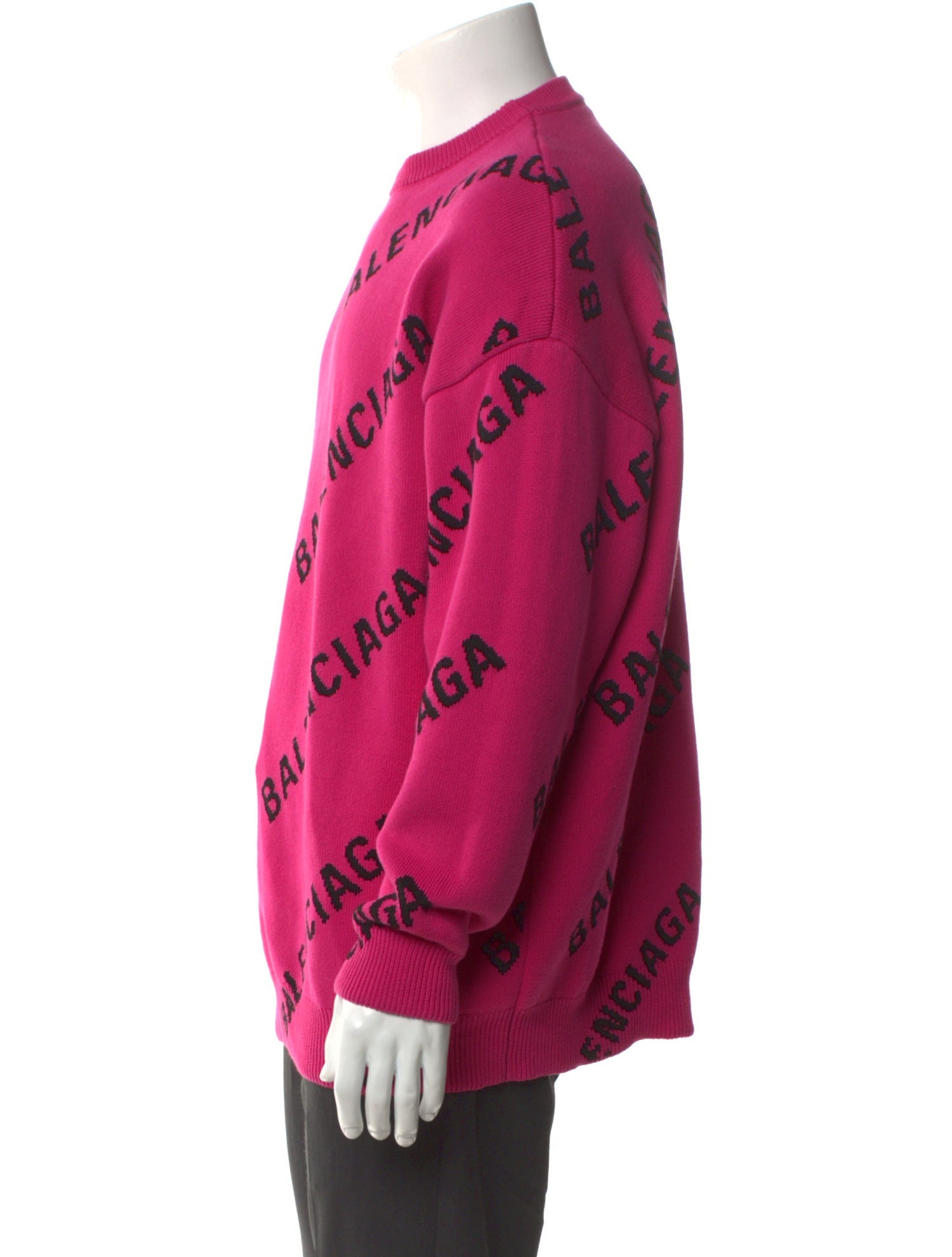 Balenciaga 2021 Logo Jacquard Pullover