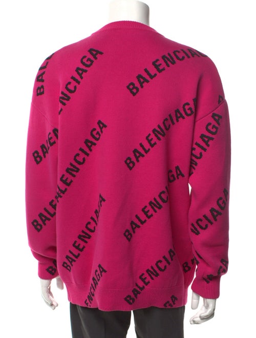 Balenciaga 2021 Logo Jacquard Pullover