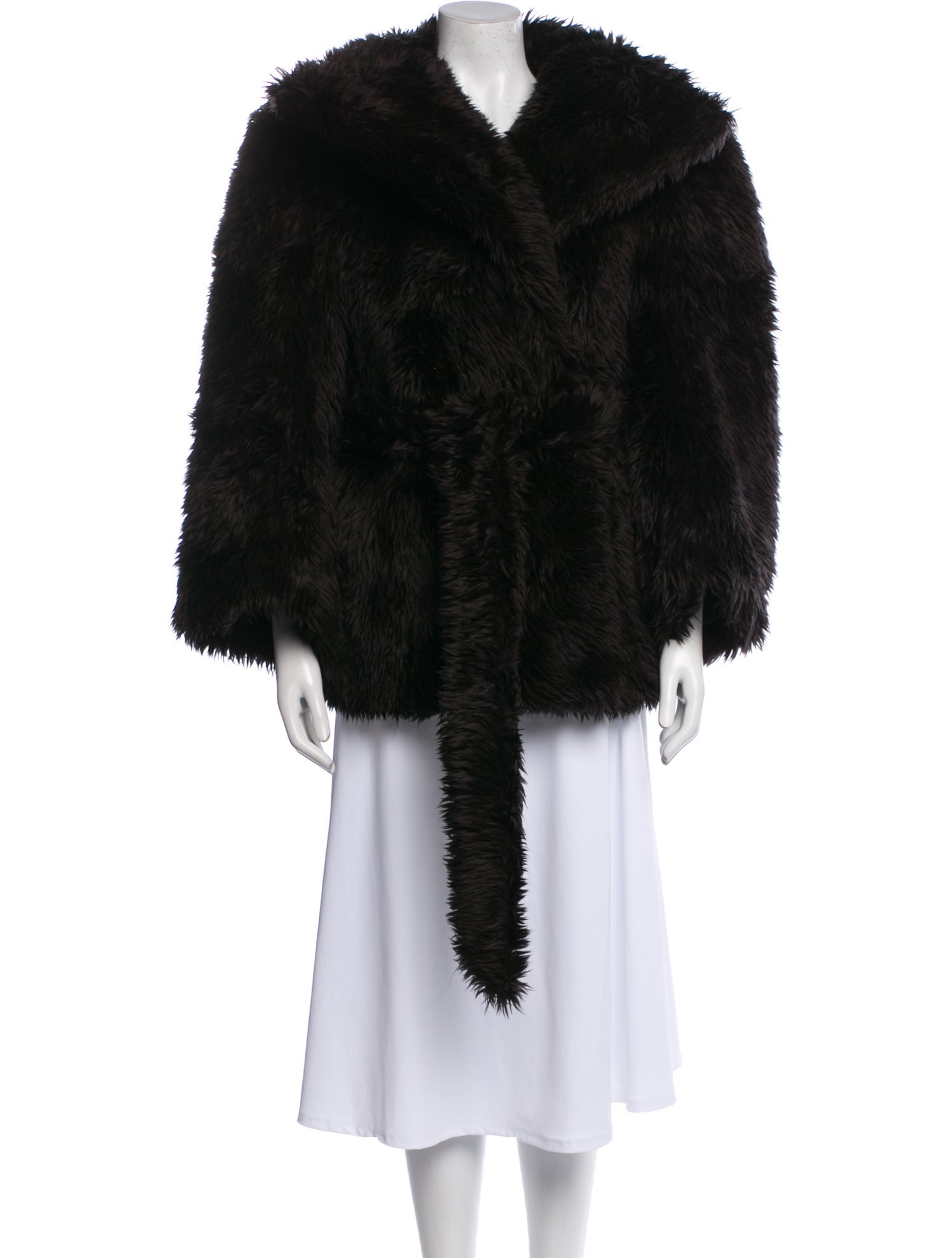 Balenciaga 2022 Faux Fur Faux Fur Coat
