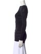 Balenciaga Scoop Neck Long Sleeve Top