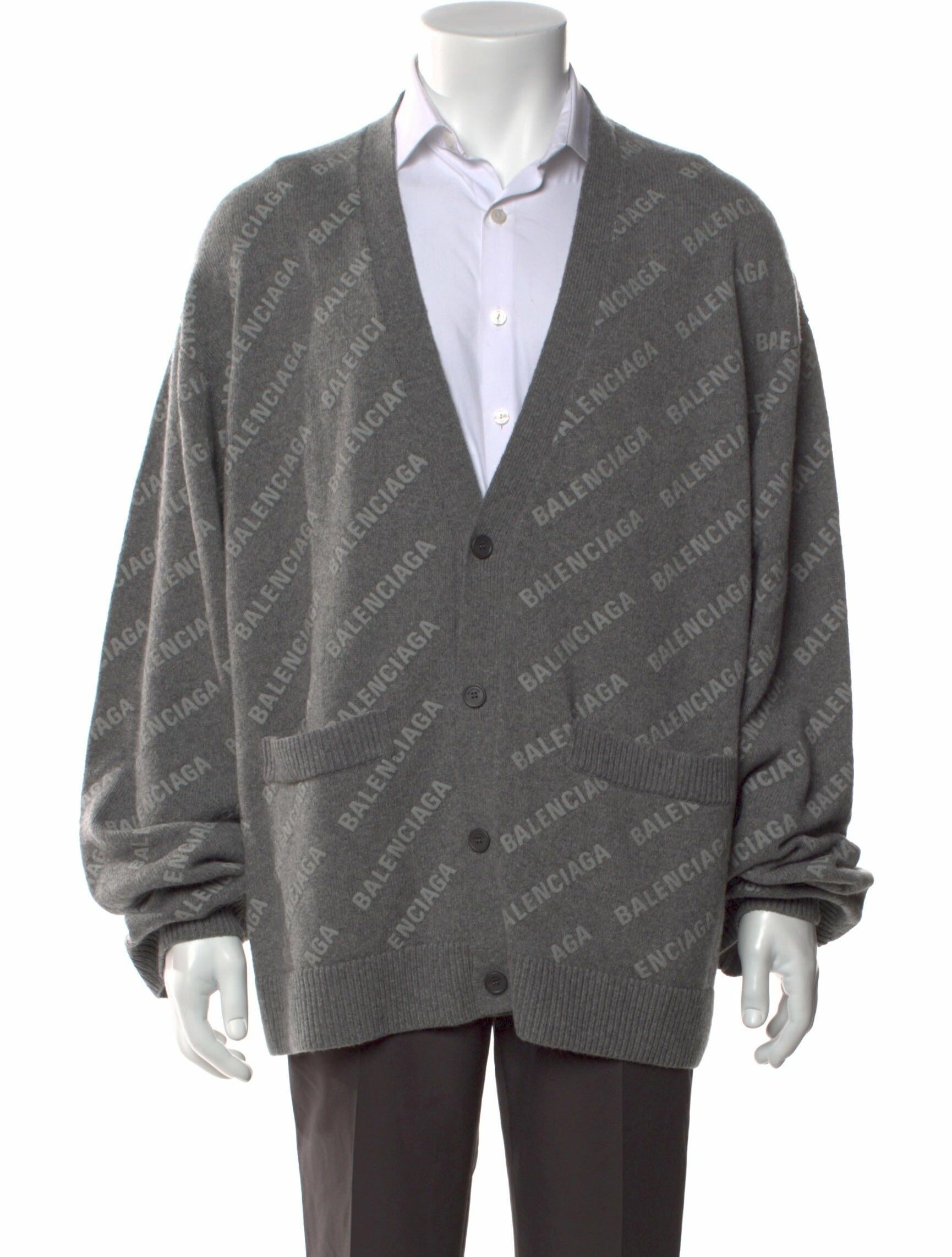 Balenciaga 2023 'All Over' Cardigan w/ Tags