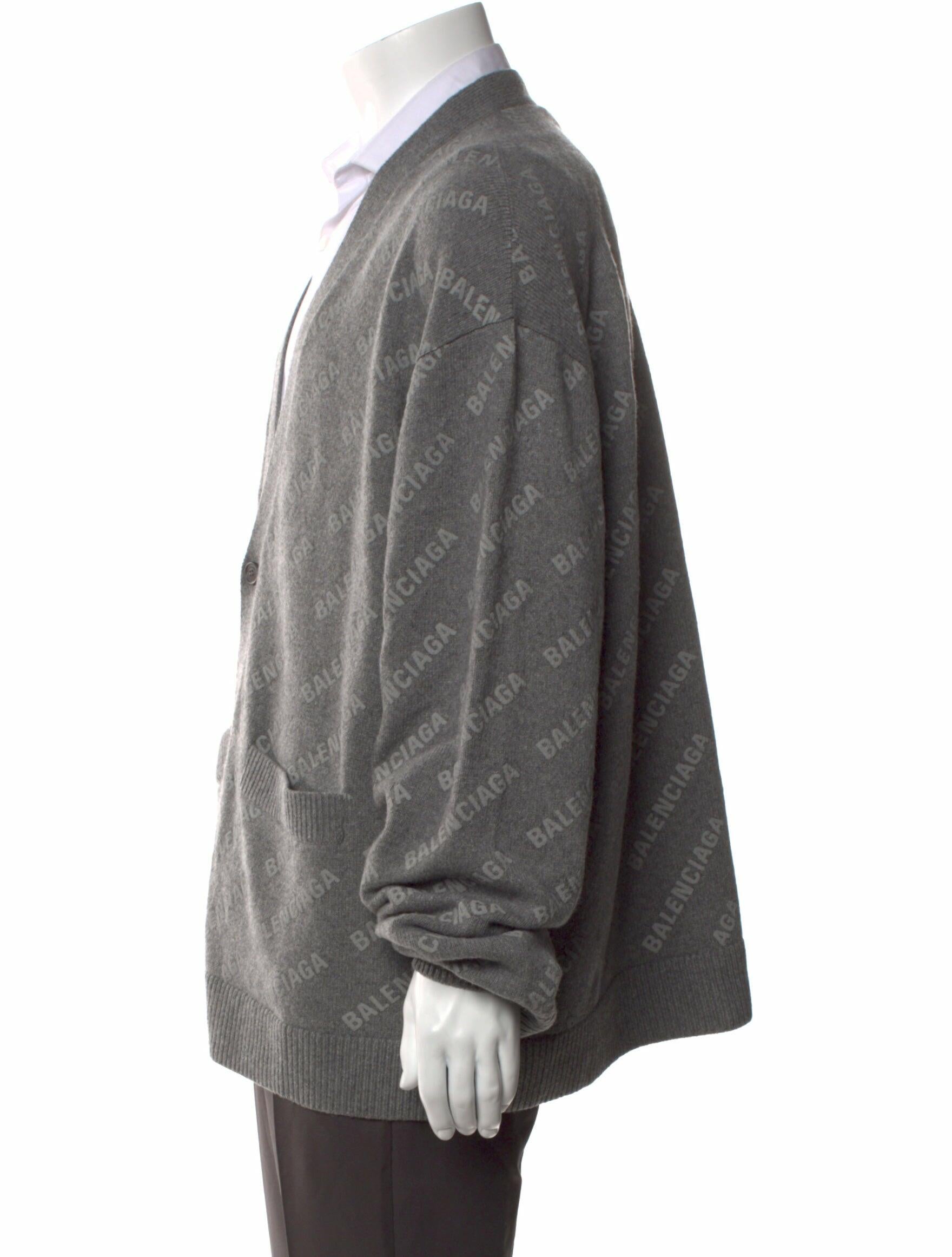 Balenciaga 2023 'All Over' Cardigan w/ Tags