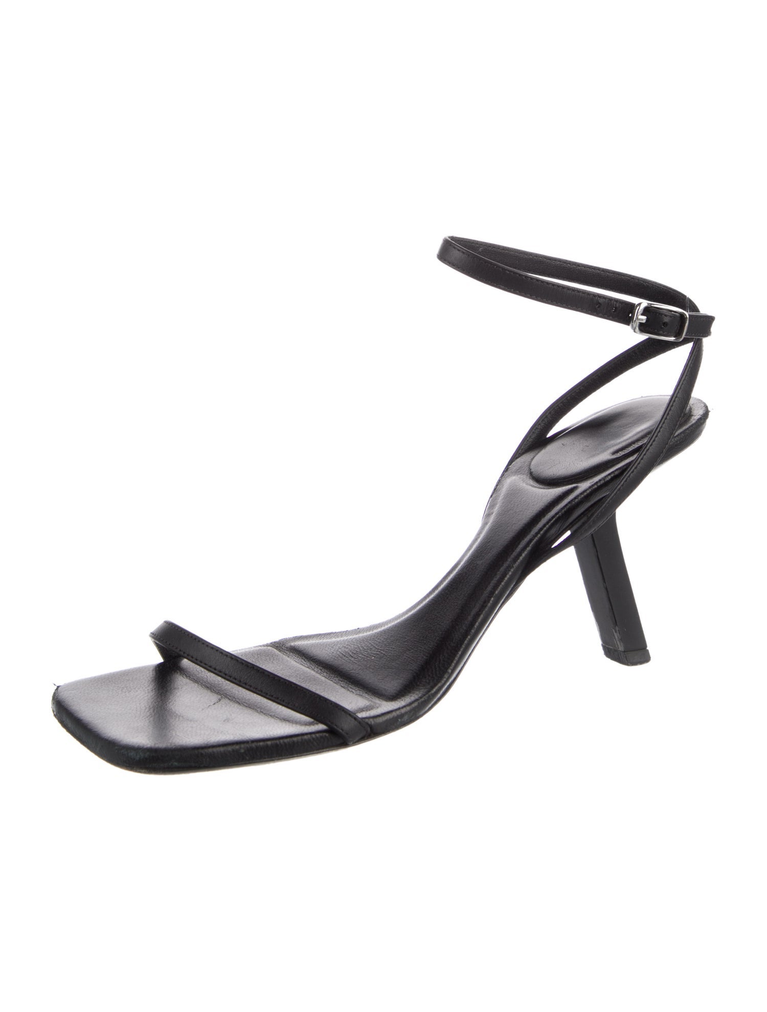 Balenciaga Void Leather Sandals