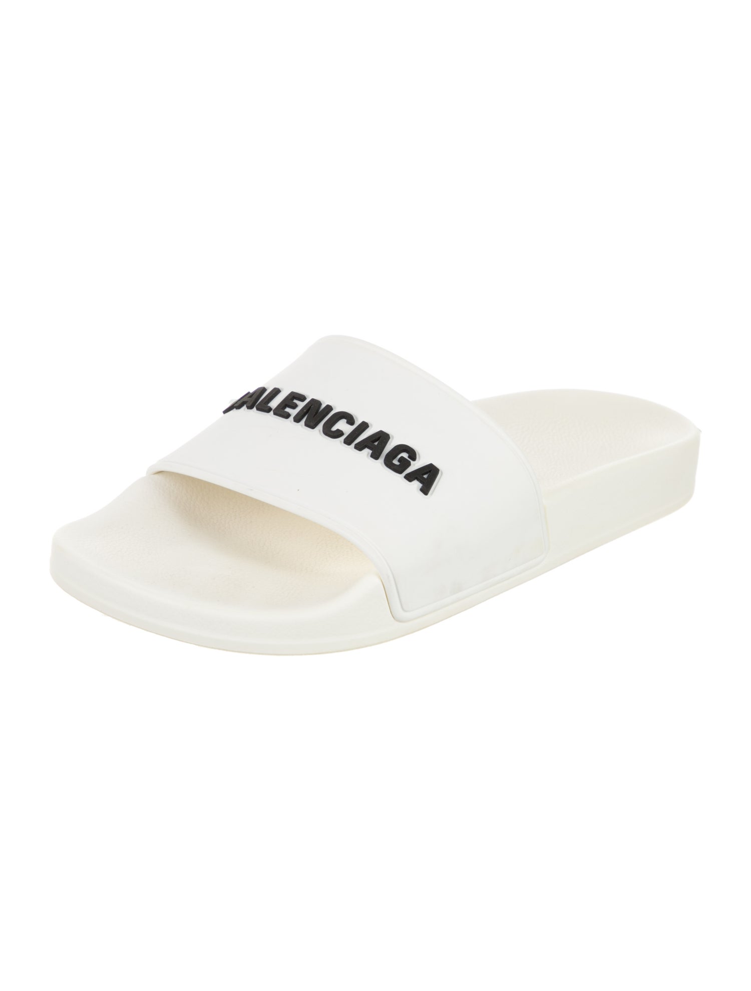 Balenciaga Rubber Graphic Print Slides