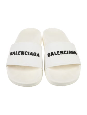 Balenciaga Rubber Graphic Print Slides