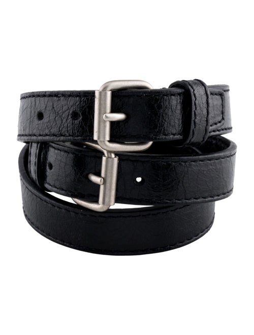 Balenciaga Leather Arena Classic Triple Bracelet”