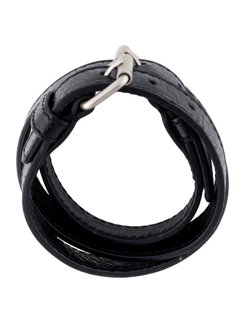 Balenciaga Leather Arena Classic Triple Bracelet”