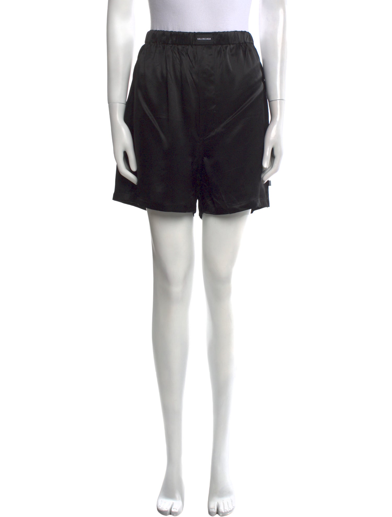 Balenciaga Silk Mini Shorts