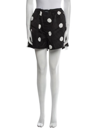 Balenciaga Polka Dot Print Mini Shorts