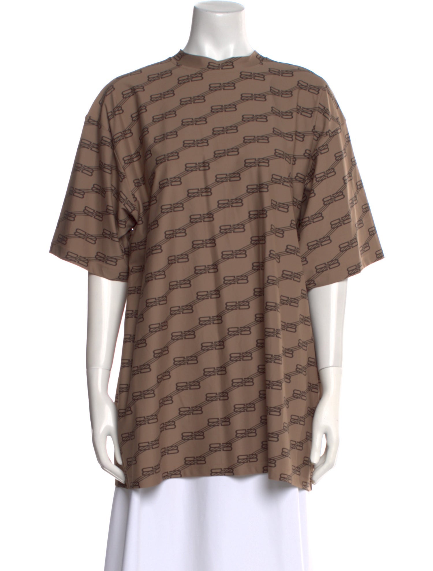 Balenciaga Printed Crew Neck T-Shirt