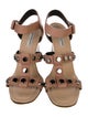 Balenciaga Leather Studded Accents Sandals