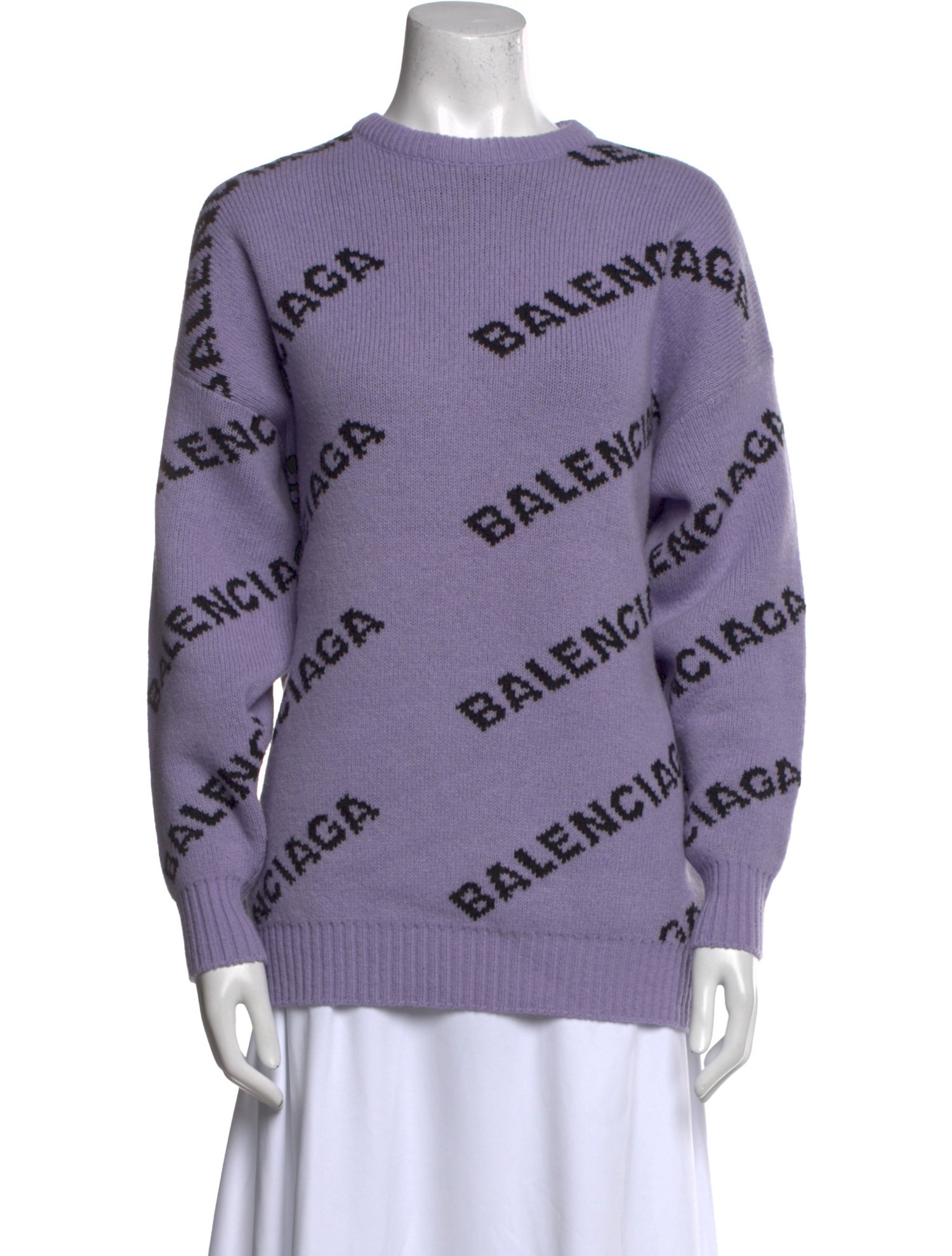 Balenciaga 2019 'All Over Logo' Sweater