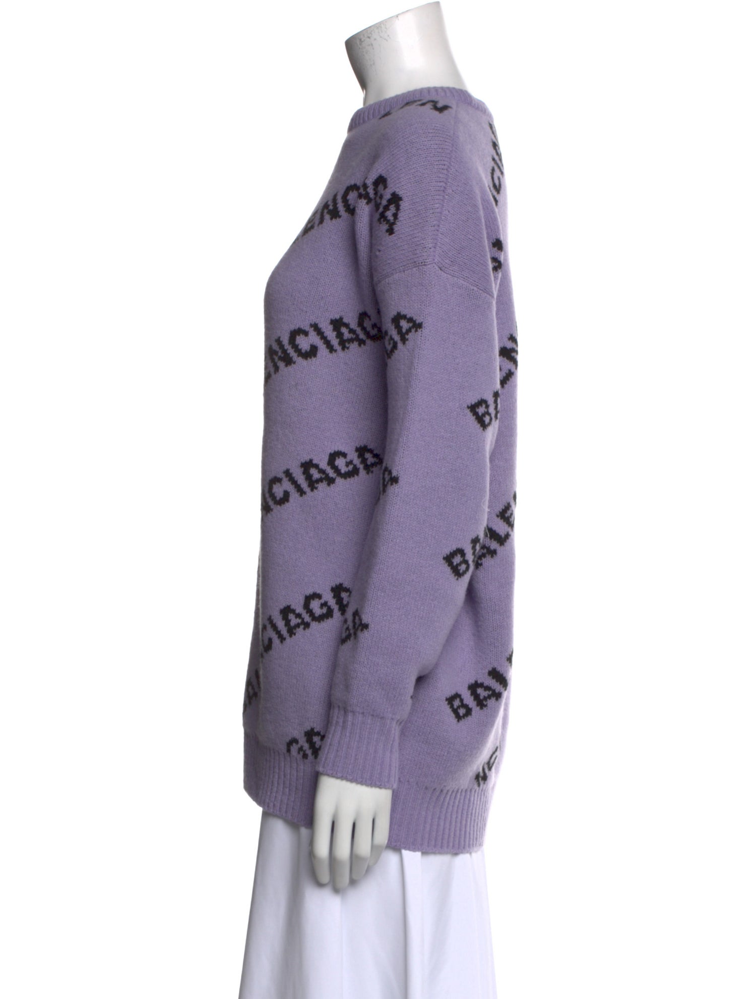 Balenciaga 2019 'All Over Logo' Sweater