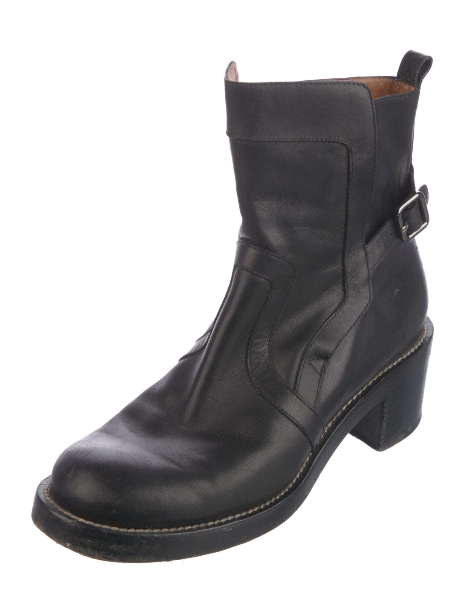 Balenciaga Leather Combat Boots