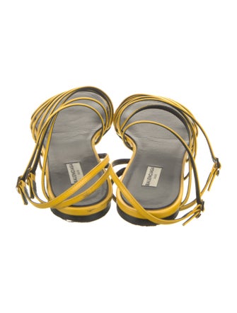Balenciaga Leather Slingback Sandals